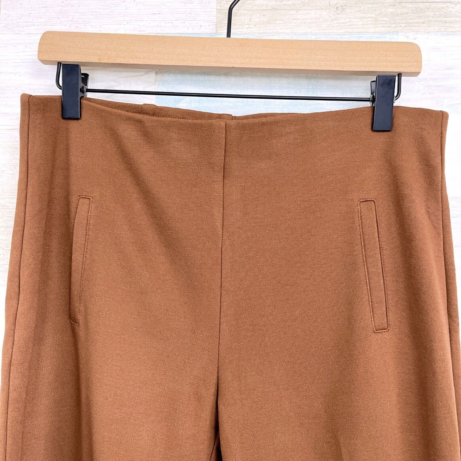Chicos Chicos Juliet Ponte Pull On Pants Brown High Rise Slim 0 S Size 25" / US 0 / IT 36 - 2 Thumbnail