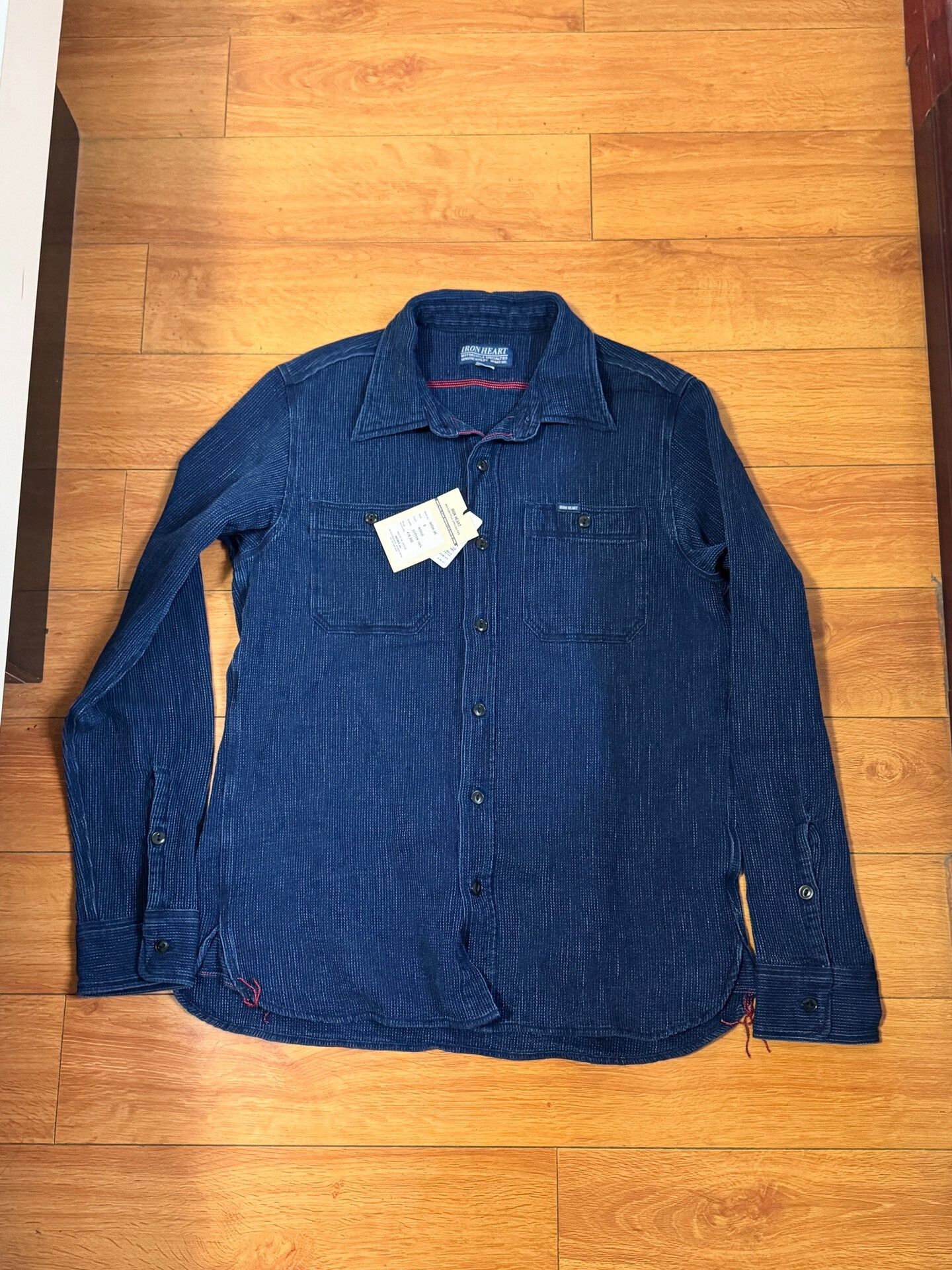Iron Heart Iron Heart Blue Dyed Shirt Size US S / EU 44-46 / 1 - 1 Thumbnail