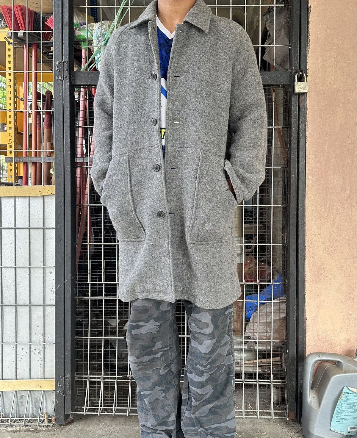 Issey Miyake Issey Miyake Sunao Kuwahara Wool Long Jacket Size US L / EU 52-54 / 3 - 3 Thumbnail