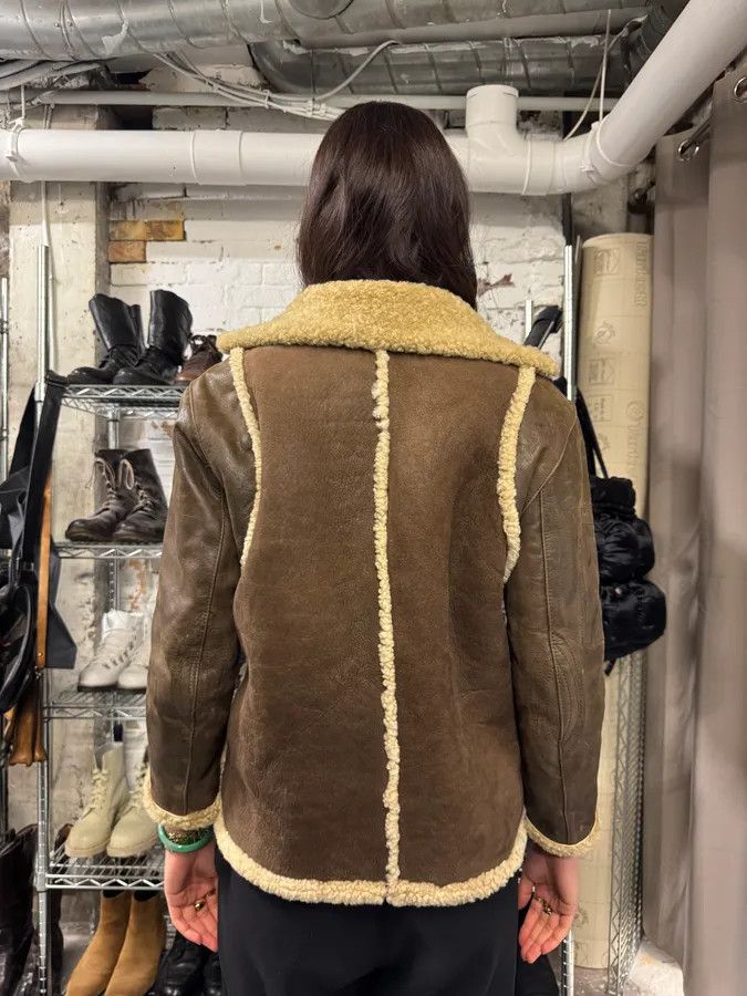Dolce & Gabbana AW1994 Dolce & Gabbana Brown Shearling Leather Jacket Size US S / EU 44-46 / 1 - 2 Thumbnail