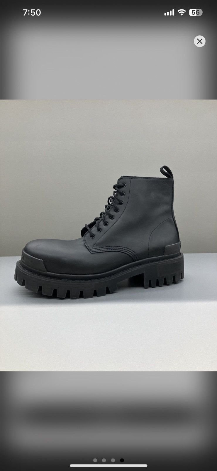Balenciaga Balenciaga Strike Combat Boots size 11 Size US 11 / EU 44 - 4 Thumbnail