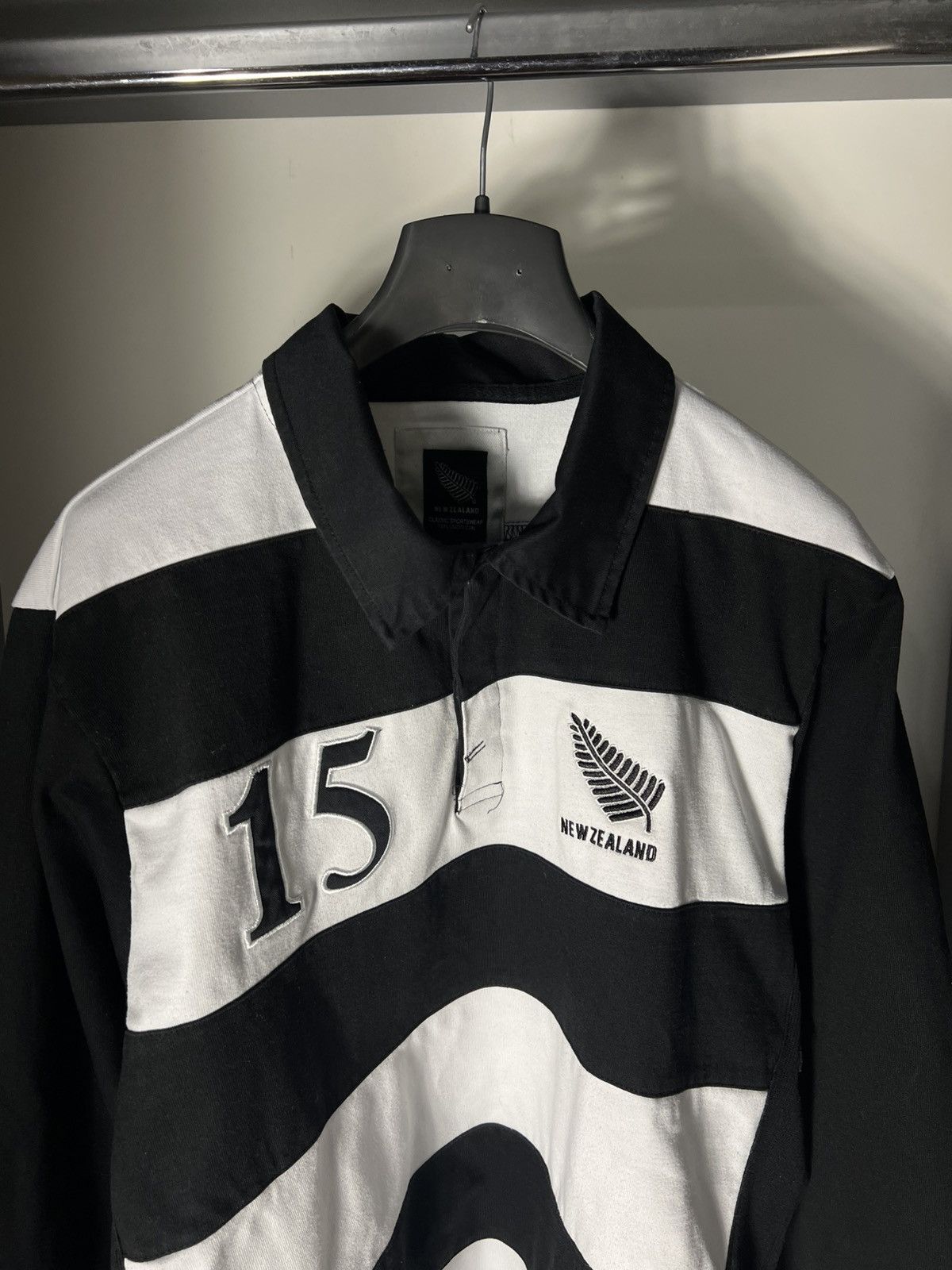 Vintage VERY RARE NEW ZEALAND RUGBY POLO JERSEY RETRO BLOKE Y2K 90s Size US XXL / EU 58 / 5 - 2 Thumbnail