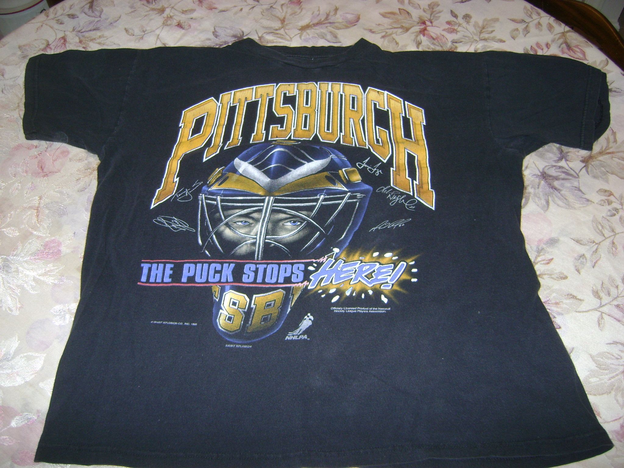 Sportswear PITTSBURGH PENQUINS THE PUCK STOPS HERE TSHIRT 1995 Grailed