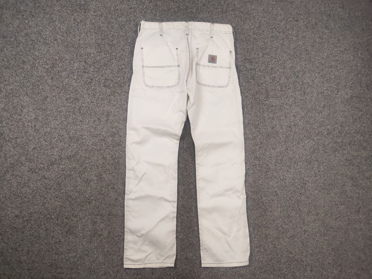 Carhartt Wip Carhartt Wip Chalk White Canvas Trouser Pants Vintage Style Size US 32 / EU 48 - 5 Thumbnail