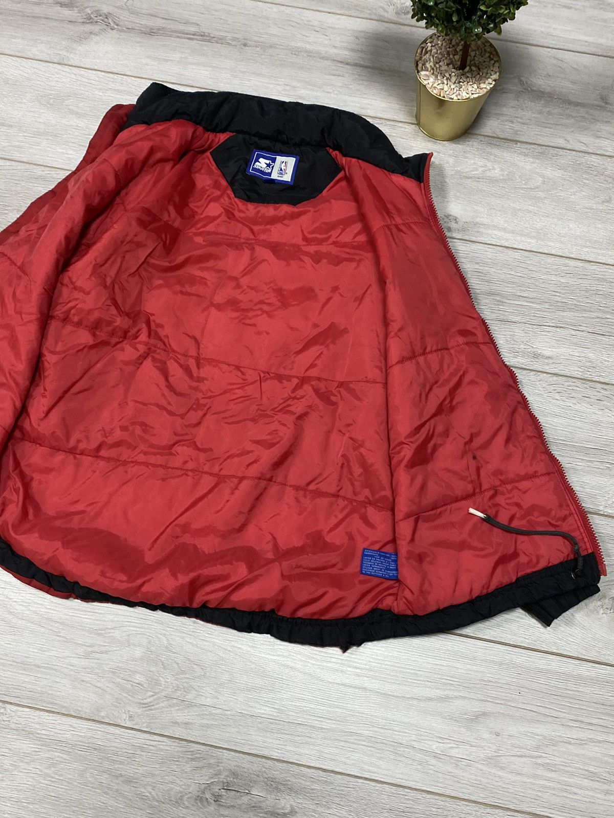 NBA Chicago Bulls Starter vintage big logo head jacket Size US S / EU 44-46 / 1 - 10 Thumbnail