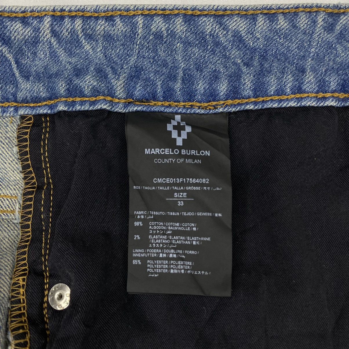 Marcelo Burlon Marcelo Burlon Denim Jeans Size US 33 - 10 Thumbnail