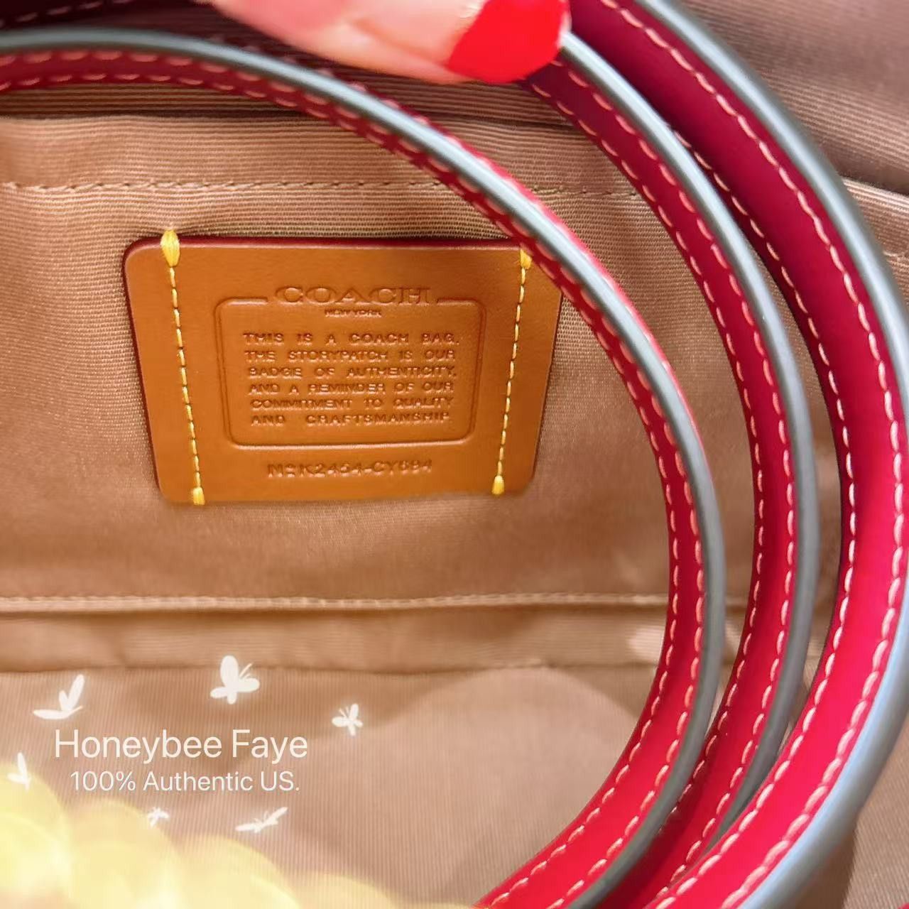 Coach Teri Shoulder Bag In Signature Canvas With Cherry CY694 Size ONE SIZE - 6 Thumbnail