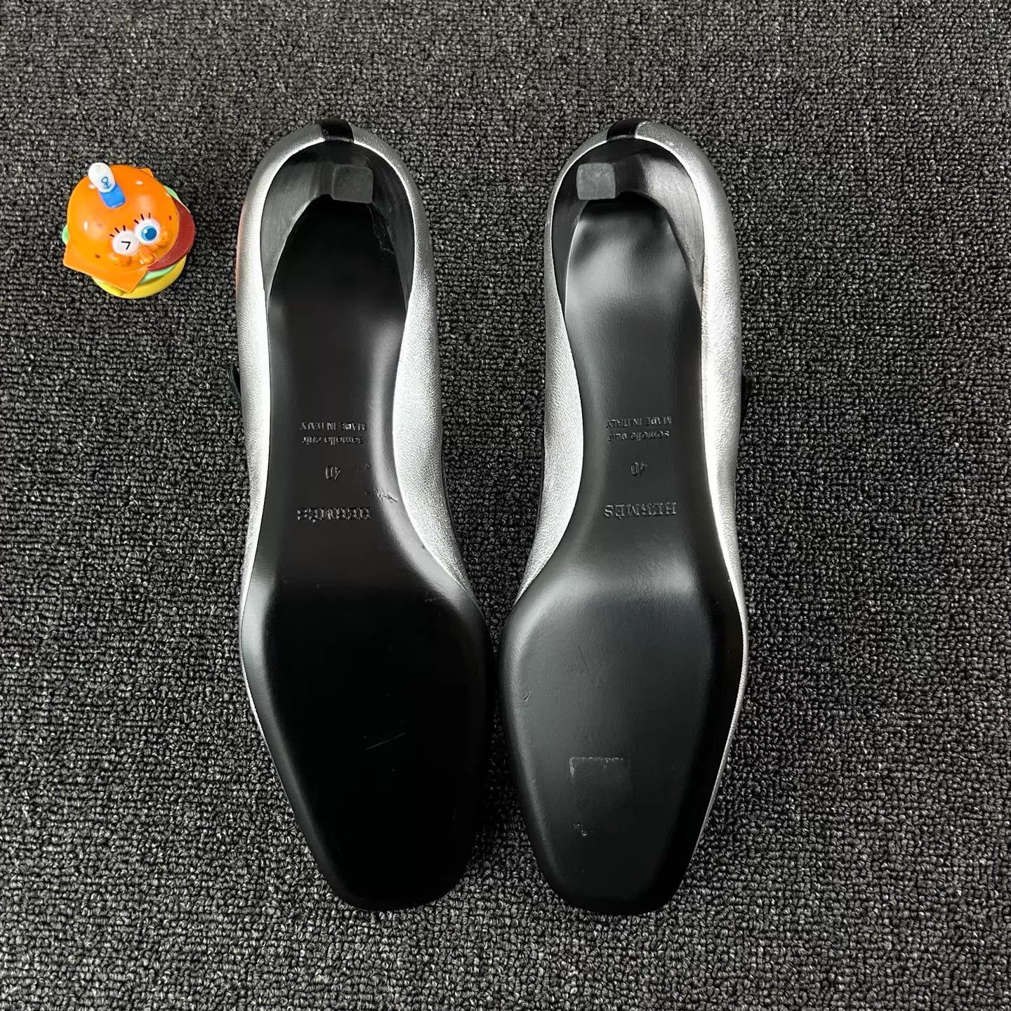 Hermes HERMES Silver Mary Jane Shoes Size 40 Size US 9.5 / IT 39.5 - 6 Thumbnail