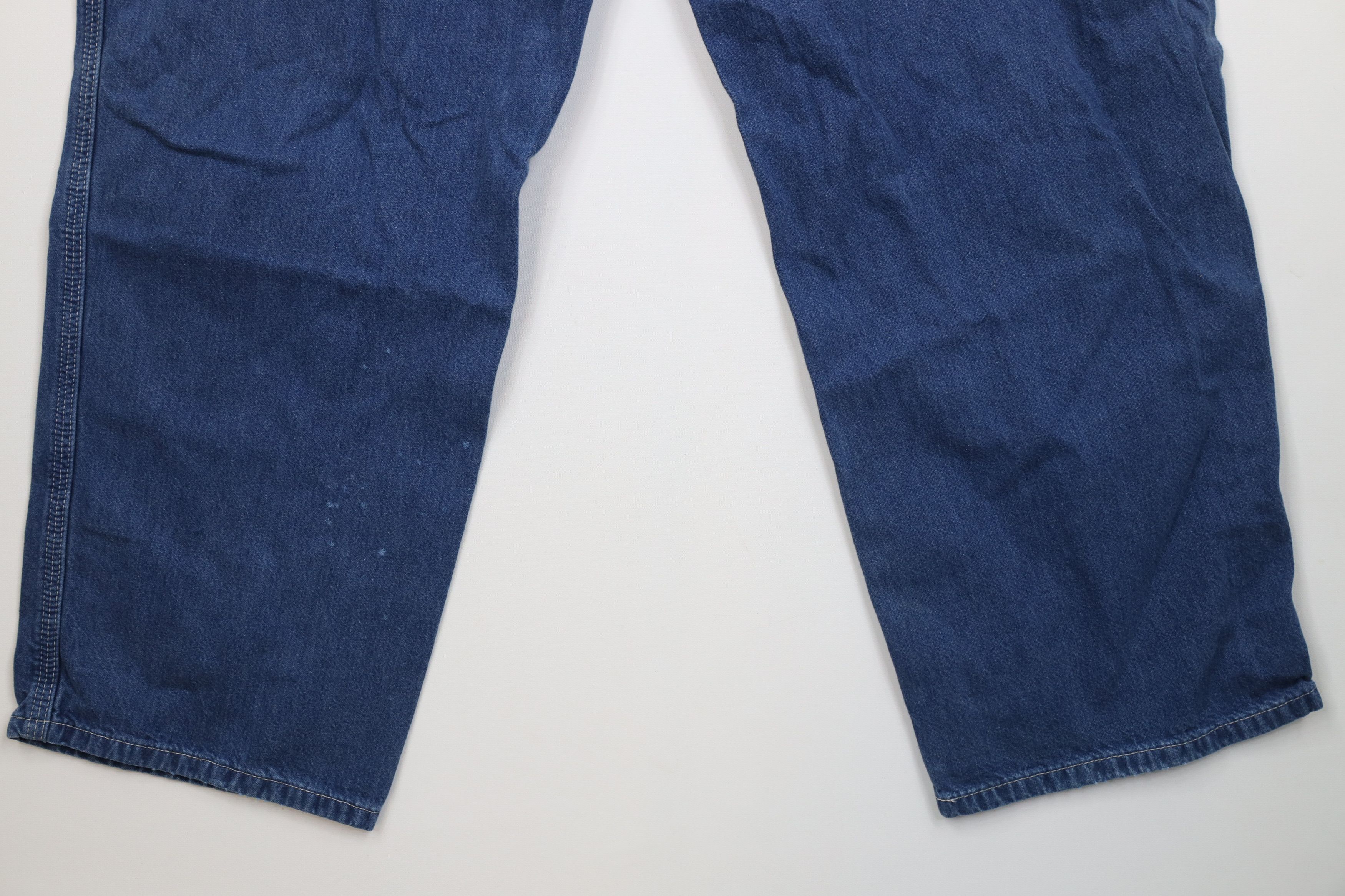 Carhartt Vintage Y2K Carhartt Wide Leg Dungaree Denim Jeans Blue Size US 40 / EU 56 - 14 Thumbnail