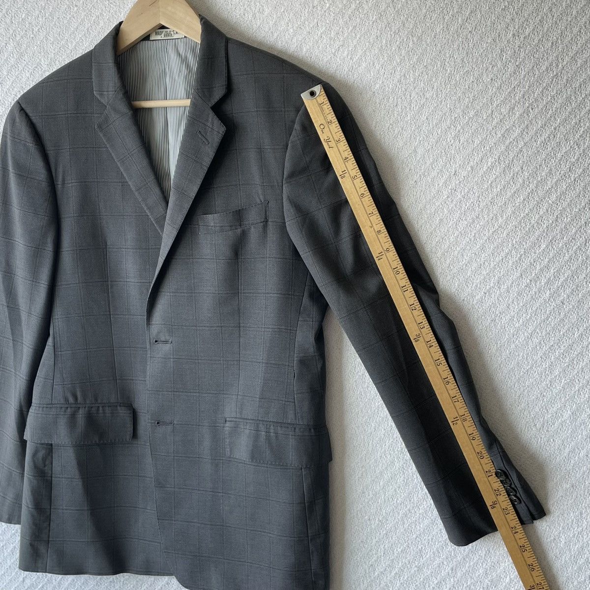 Todd Snyder 100% Wool Glen Check Plaid Mayfair Fit Blazer Made in USA Size 40R - 12 Thumbnail