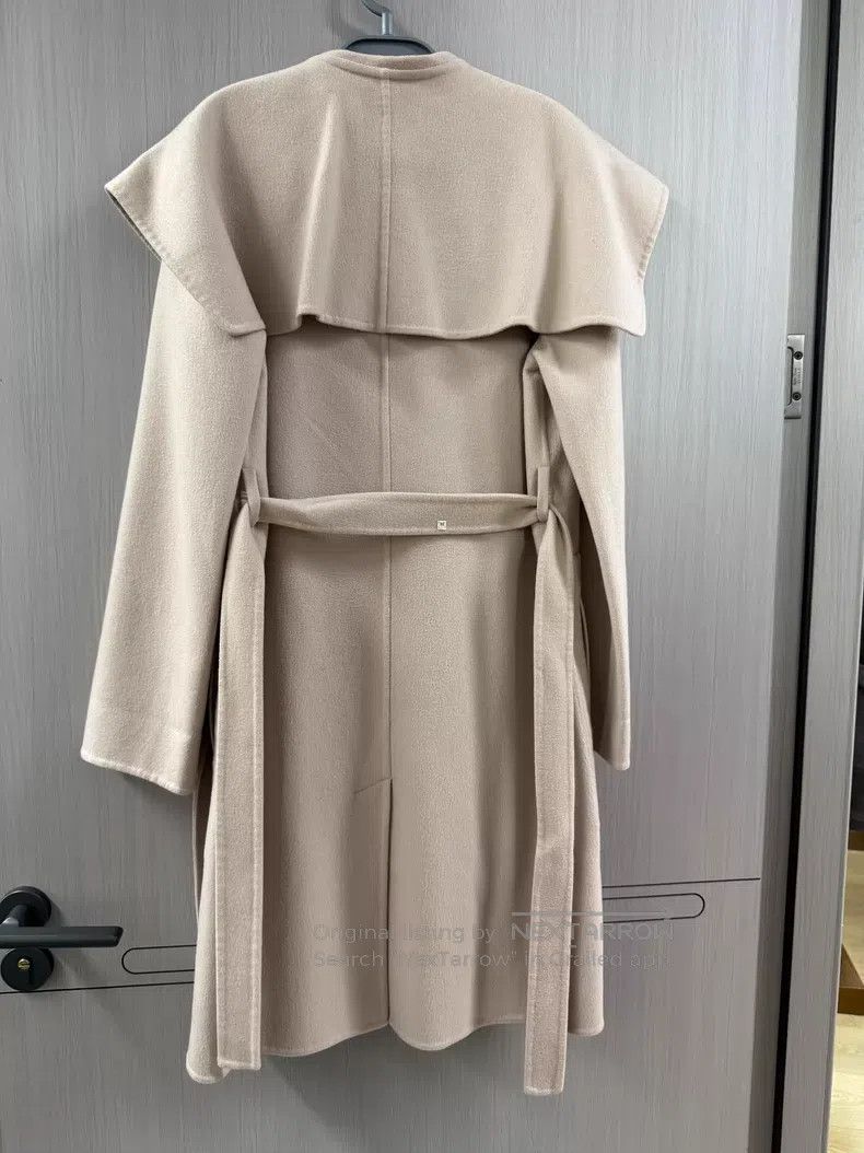 Hermes Hermes Beige cashmere coat - cashmere Size XXS / US 00 / IT 34 - 2 Thumbnail