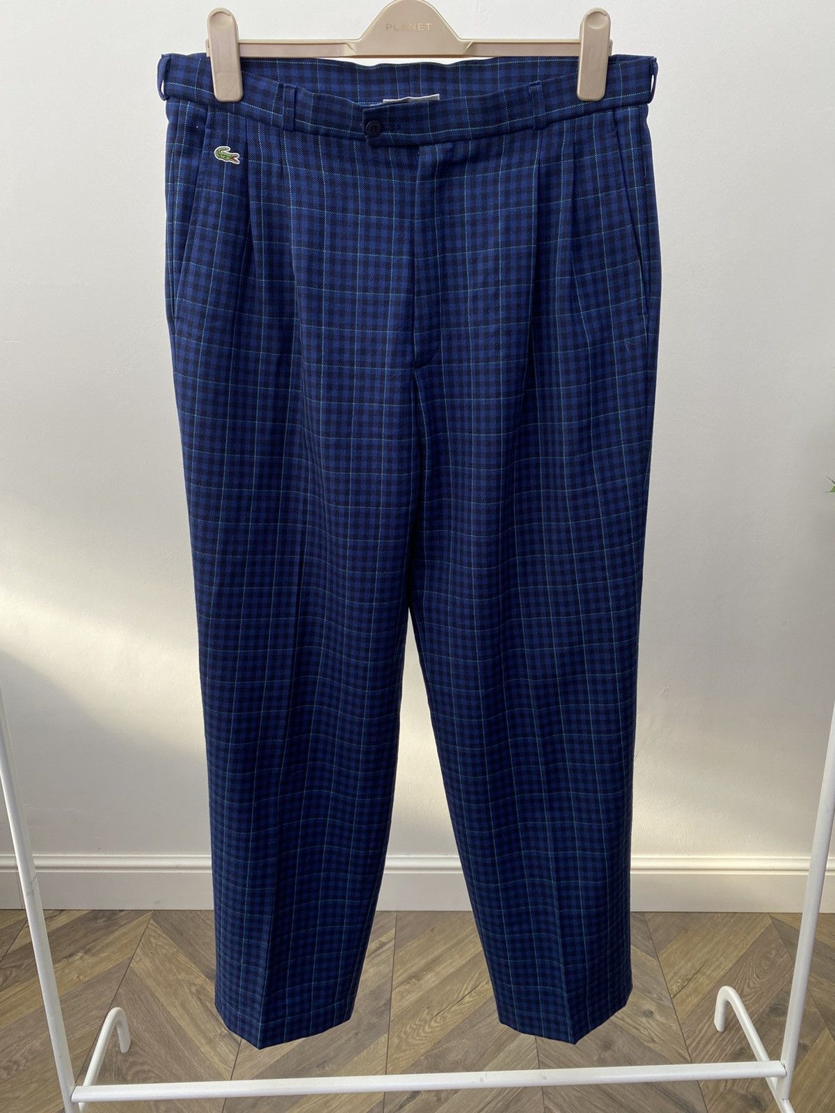 Lacoste Vintage LACOSTE Chemise Vintage Wool Plaid Checkered Pants Size US 34 / EU 50 - 1 Thumbnail