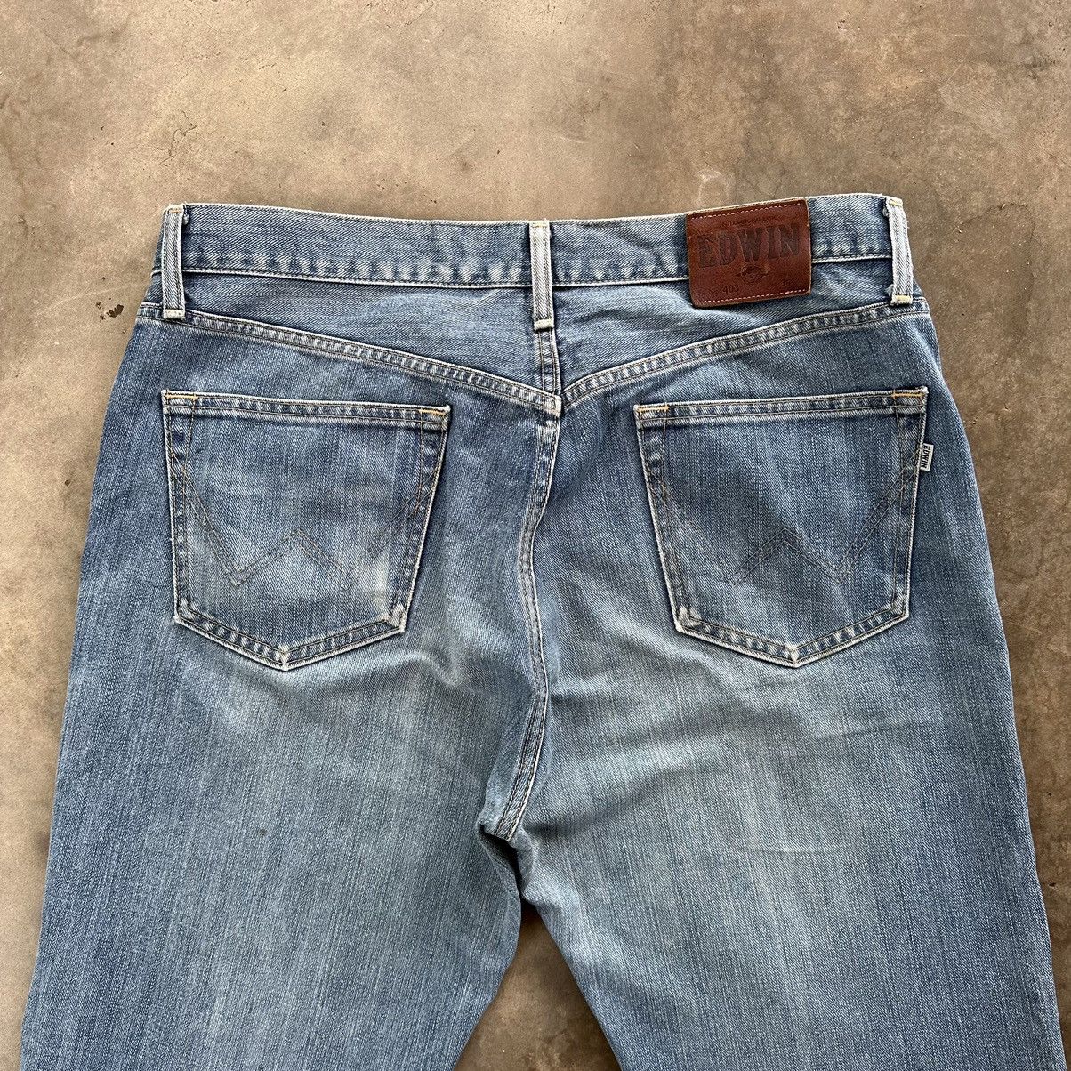 Japanese Brand Vintage Edwin Faded Denim Jean Pant W36 Size US 36 / EU 52 - 12 Thumbnail