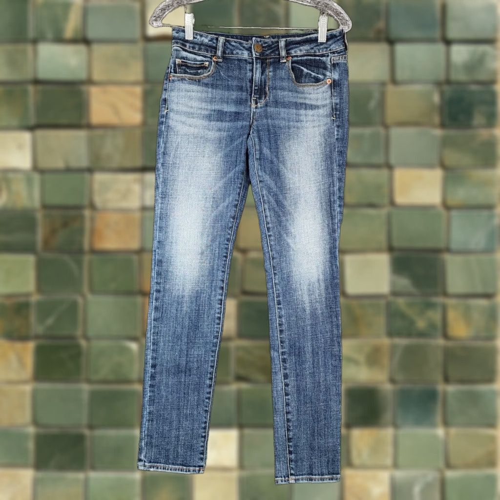 American Eagle Outfitters American Eagle Jeans Womens Stretch Skinny Blue Size 4 Size 27" / US 4 / IT 40 - 1 Thumbnail