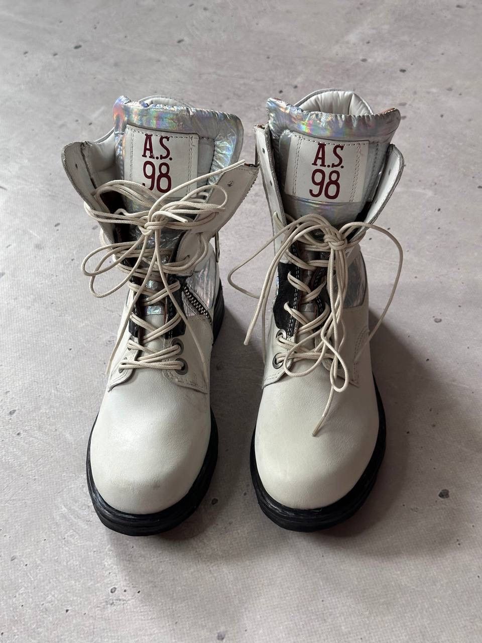 A.S.98 A.S 98 Airstep Zipper Woman’s Leather High Top Boots Size US 7 / IT 37 - 4 Thumbnail