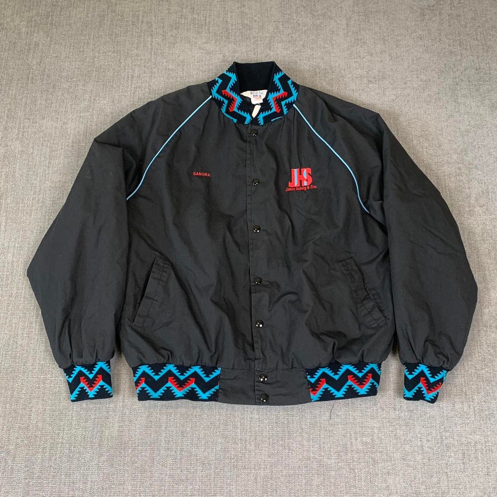 Vintage Vintage 90s embroidered Aztec trucker jacket Size US XXL / EU 58 / 5 - 1 Thumbnail