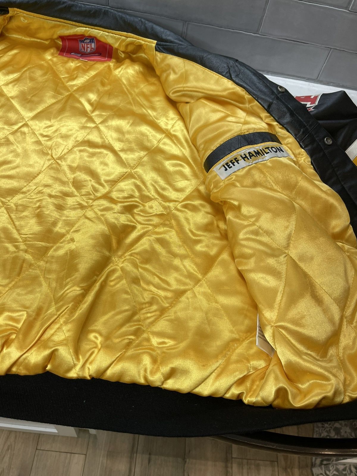 Reebok Pittsburgh Steelers Reebok 90s Jeff Hamilton Jacket Sz 3XL Size US XXL / EU 58 / 5 - 10 Thumbnail