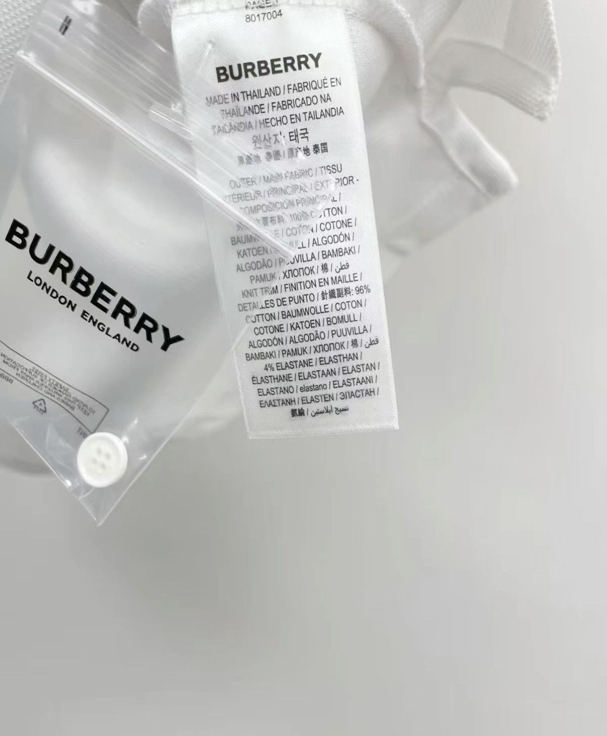 Burberry BURBERRY Embroidered 100% Cotton Short Sleeve Polo Shirt J30 Size US XL / EU 56 / 4 - 8 Thumbnail
