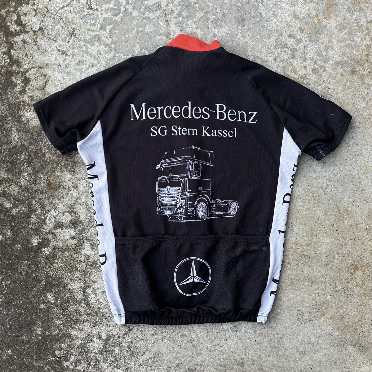 Germany Mercedes-Benz Cycling Jersey Big Logo car truck