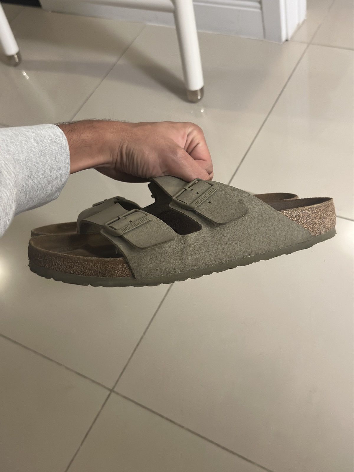 Birkenstock Birkenstock Arizona Sandals - Beige/gray Taupe Size US 12 / EU 45 - 4 Thumbnail