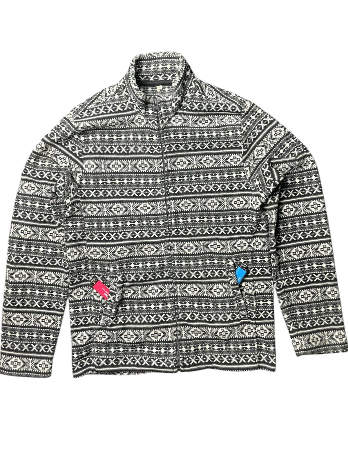 If Six Was Nine × Japanese Brand 🚀Topvalu Japanese Neck Nordic Pattern Fleece Jacket Size US M / EU 48-50 / 2 - 3 Thumbnail