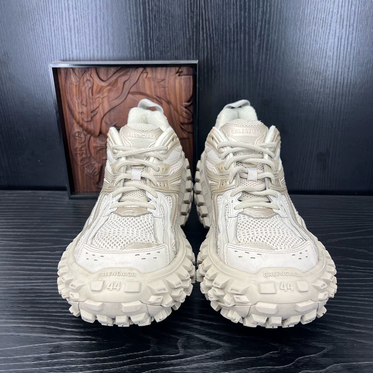 Balenciaga Balenciaga Tire Boots Light Brown Sz 44 Used Celeb Style Size US 11 / EU 44 - 2 Thumbnail