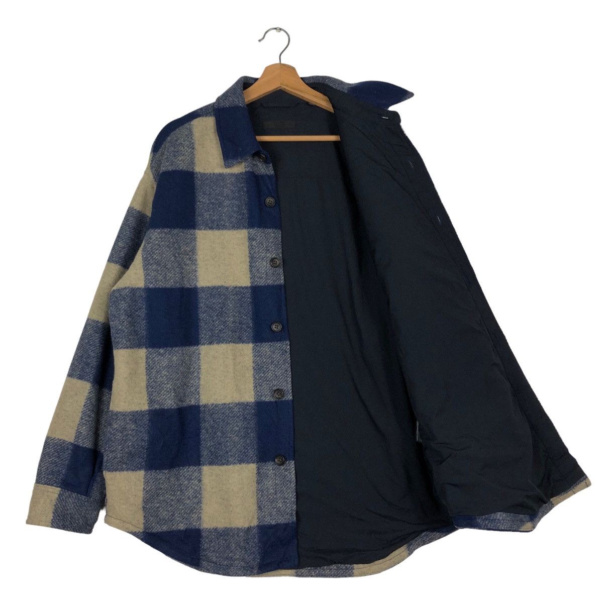 Japanese Brand Vintage Wool Flannel Shirt Jacket Uniqlo Japan Issey Miyake Size US M / EU 48-50 / 2 - 11 Thumbnail