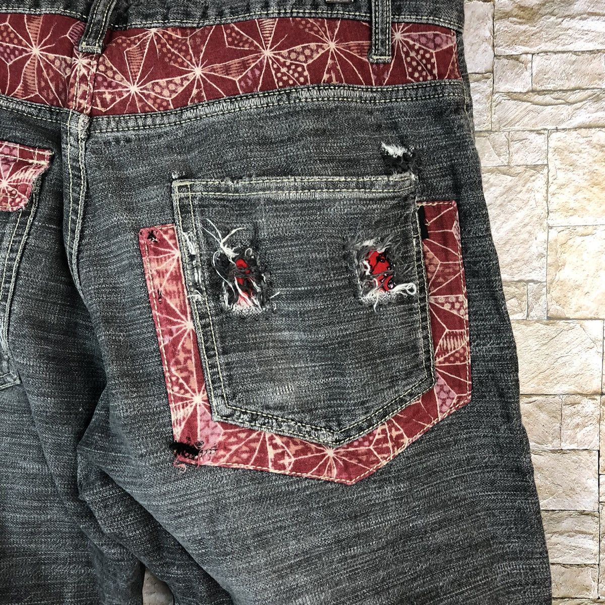 Japanese Brand D Bee Bell Custom Black multipocket Casual Pants #A977 Size US 33 - 18 Thumbnail