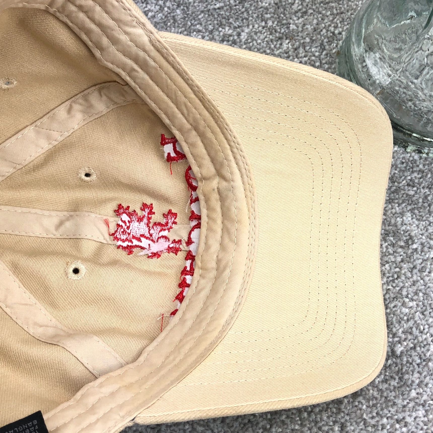 Vintage Houchins Beer Hat Cap Strap Back Tan Beige Adult Lion Dad Mens Casual Sprtsman Baseball Cap Men Beige Twill Cotton Adjustable Lightweight Vintage? Size ONE SIZE - 5 Thumbnail
