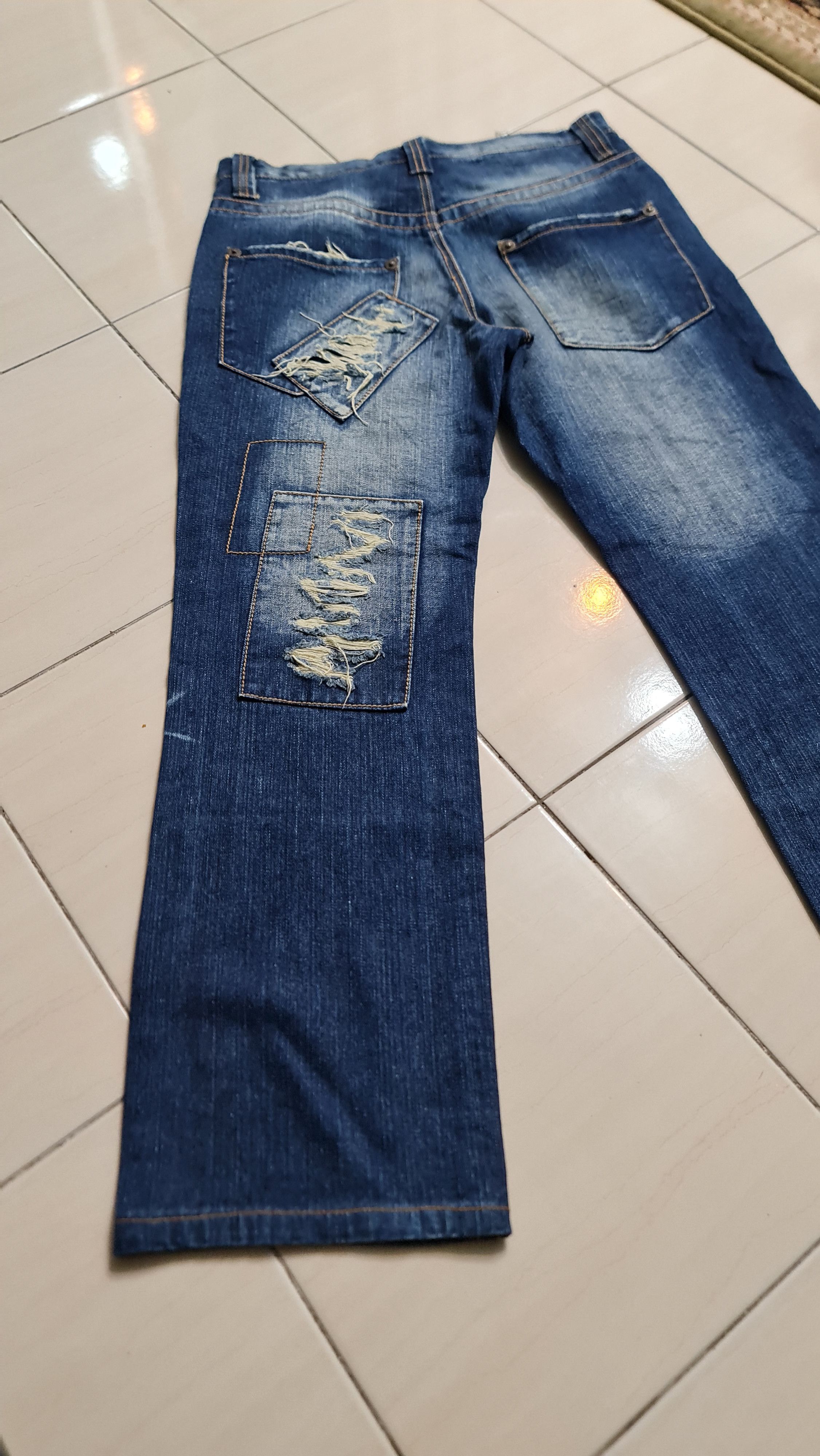 Japanese Brand × Vintage Japanesse Patchwork Jeans Size US 32 / EU 48 - 7 Thumbnail