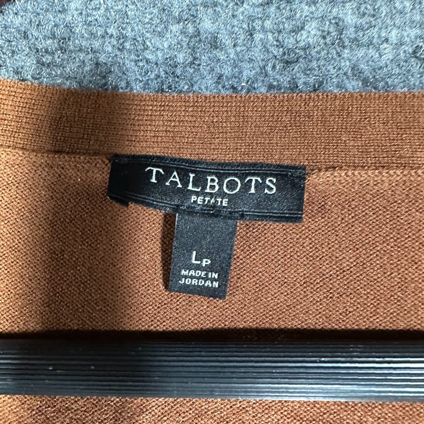 Talbots Talbots Sweater Womens Large Petite Brown Cotton Stretch Tight Knit Pullover Size L / US 10 / IT 46 - 5 Thumbnail
