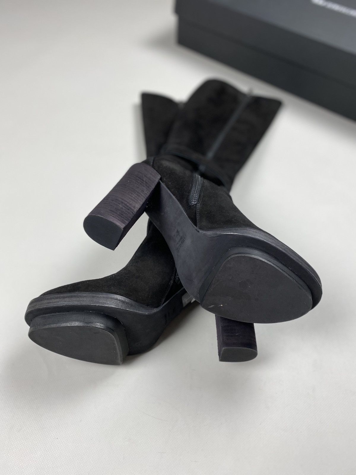 Ann Demeulemeester New! Ann Demeulemeester suede over the knee heeled boots Size US 7.5 / IT 37.5 - 13 Thumbnail