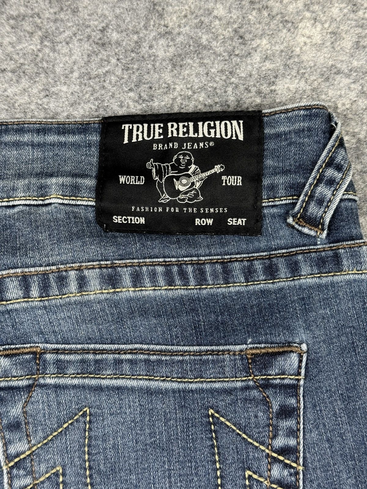 True Religion Ricky Slim Straight Jeans W32 Y2K Denim
