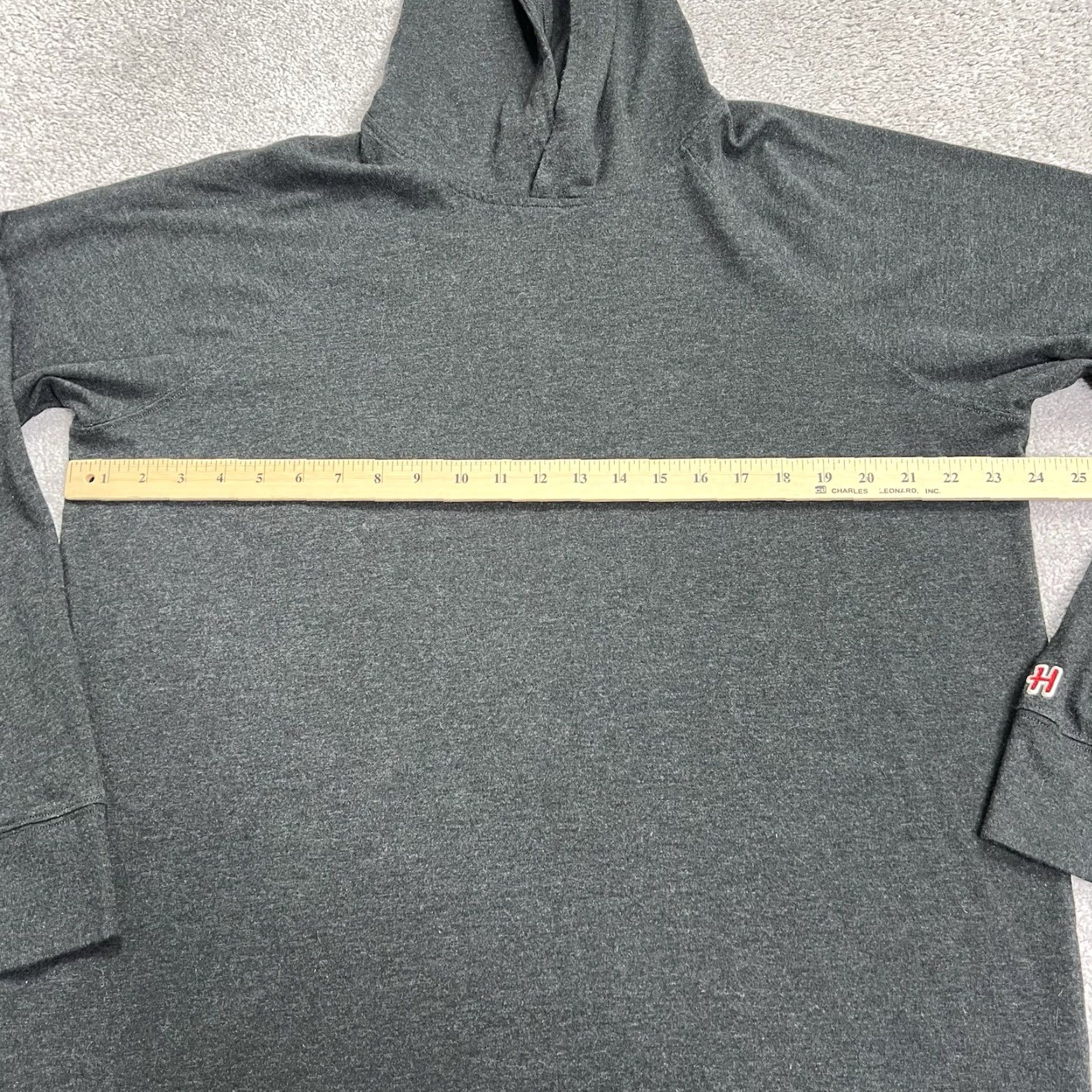 Vintage Homage Hoodie Mens XL Pullover Hooded Shirt Long Sleeve Dark Gray Tri Blend Crew Neck Budget? Size US XL / EU 56 / 4 - 7 Thumbnail