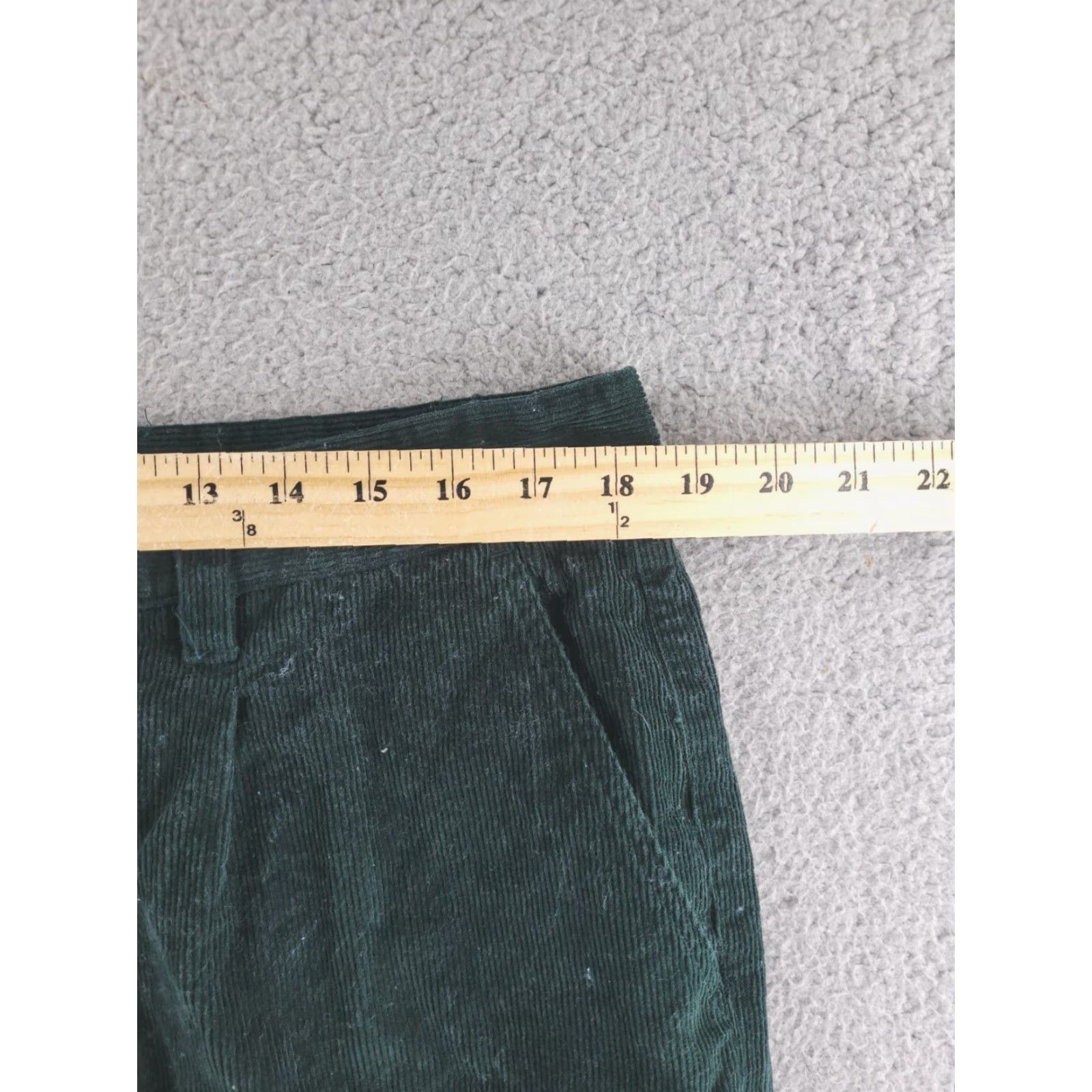 Vintage Linea Uomo Pants Mens 37x33 Green Corduroy Relaxed Fit Chino Cotton Vintage Size US 37 - 5 Thumbnail