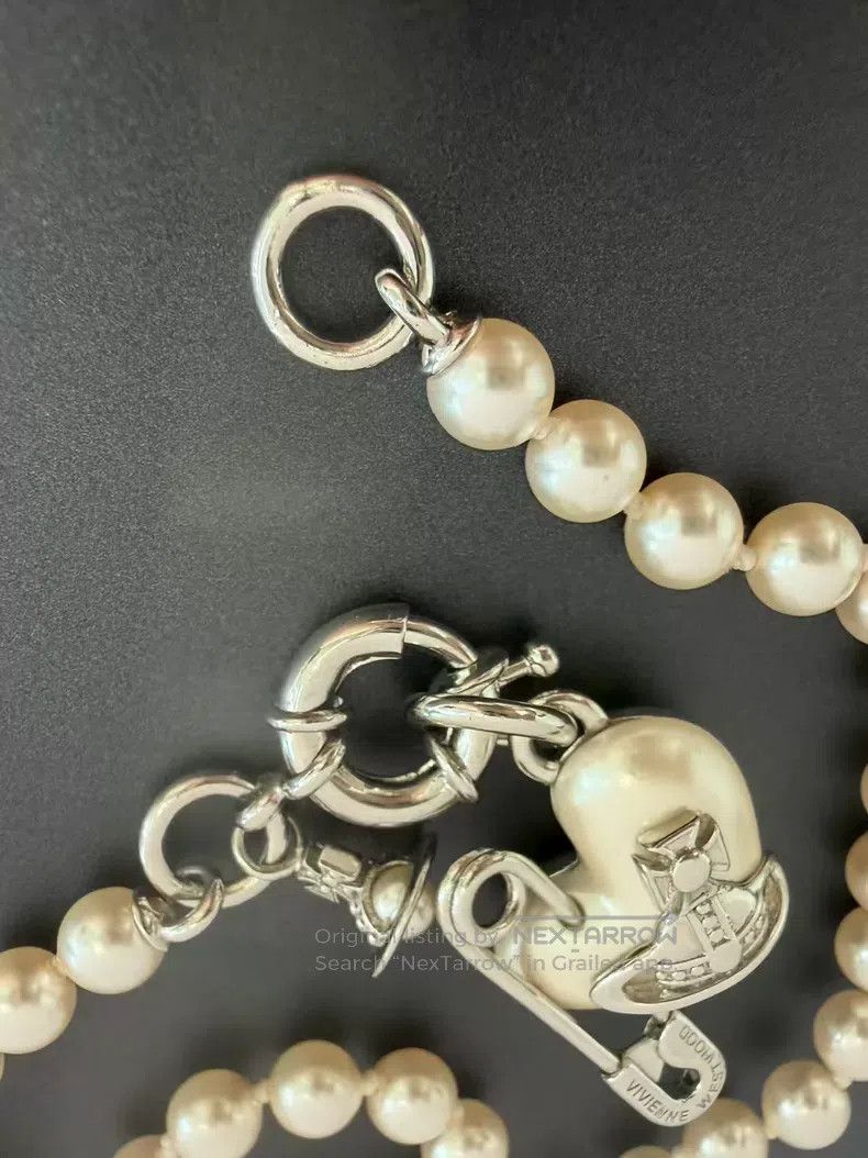Vivienne Westwood Vivienne Westwood Saturn Pearl Necklace Size ONE SIZE - 4 Thumbnail