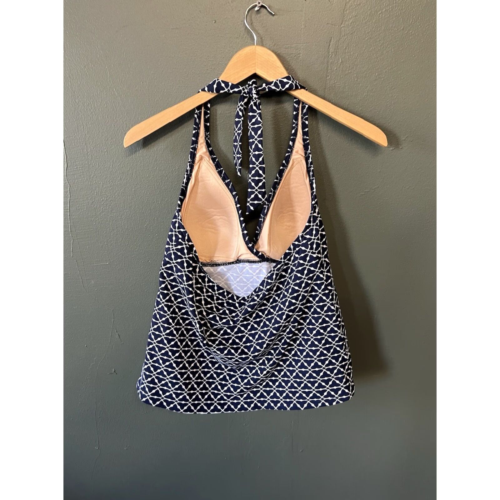 Lands' End Lands' End Womens Blue Nylon Swim Top Sleeveless Size 10 Size L / US 10 / IT 46 - 2 Thumbnail