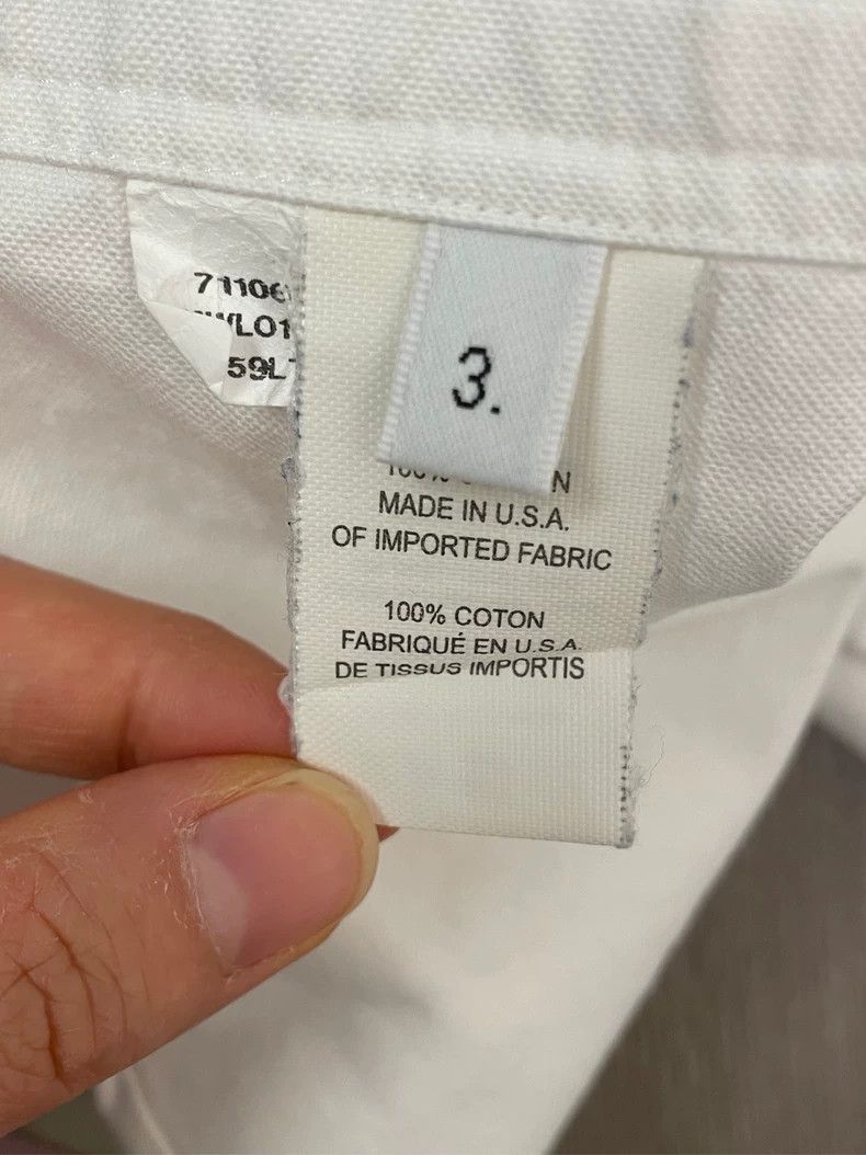 Thom Browne Thom browne White button striped shirt 2504-Nextarrow Size US L / EU 52-54 / 3 - 7 Thumbnail