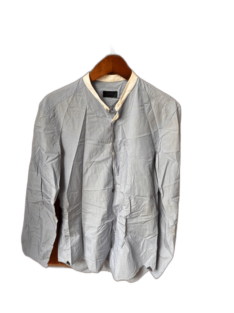 Lanvin Lanvin Long Sleeve Shirt with Slight Yellowing Size US M / EU 48-50 / 2 - 1 Thumbnail