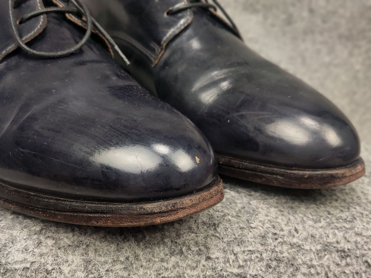 MoMA Moma Design Patent leather Navy lace-up avant garde Shoes Size US 8 / EU 41 - 16 Thumbnail