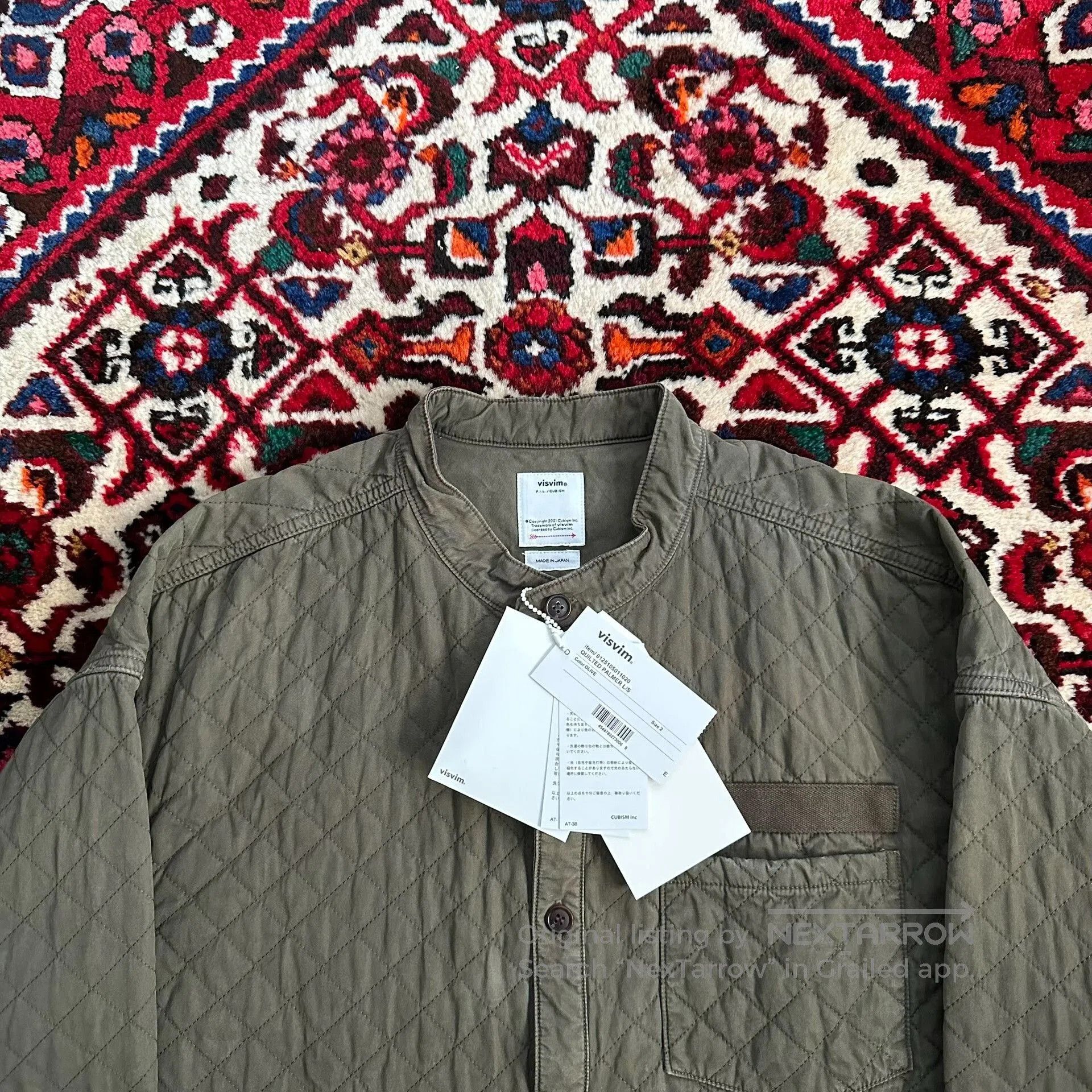 Visvim visvim quilted palmer long sleeve shirt. Size US XXL / EU 58 / 5 - 5 Thumbnail