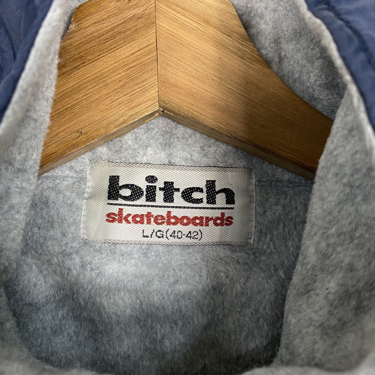 Japanese Brand Half Zipper Sweatshirt Bitch Skateboards Big Logo Size US L / EU 52-54 / 3 - 15 Thumbnail