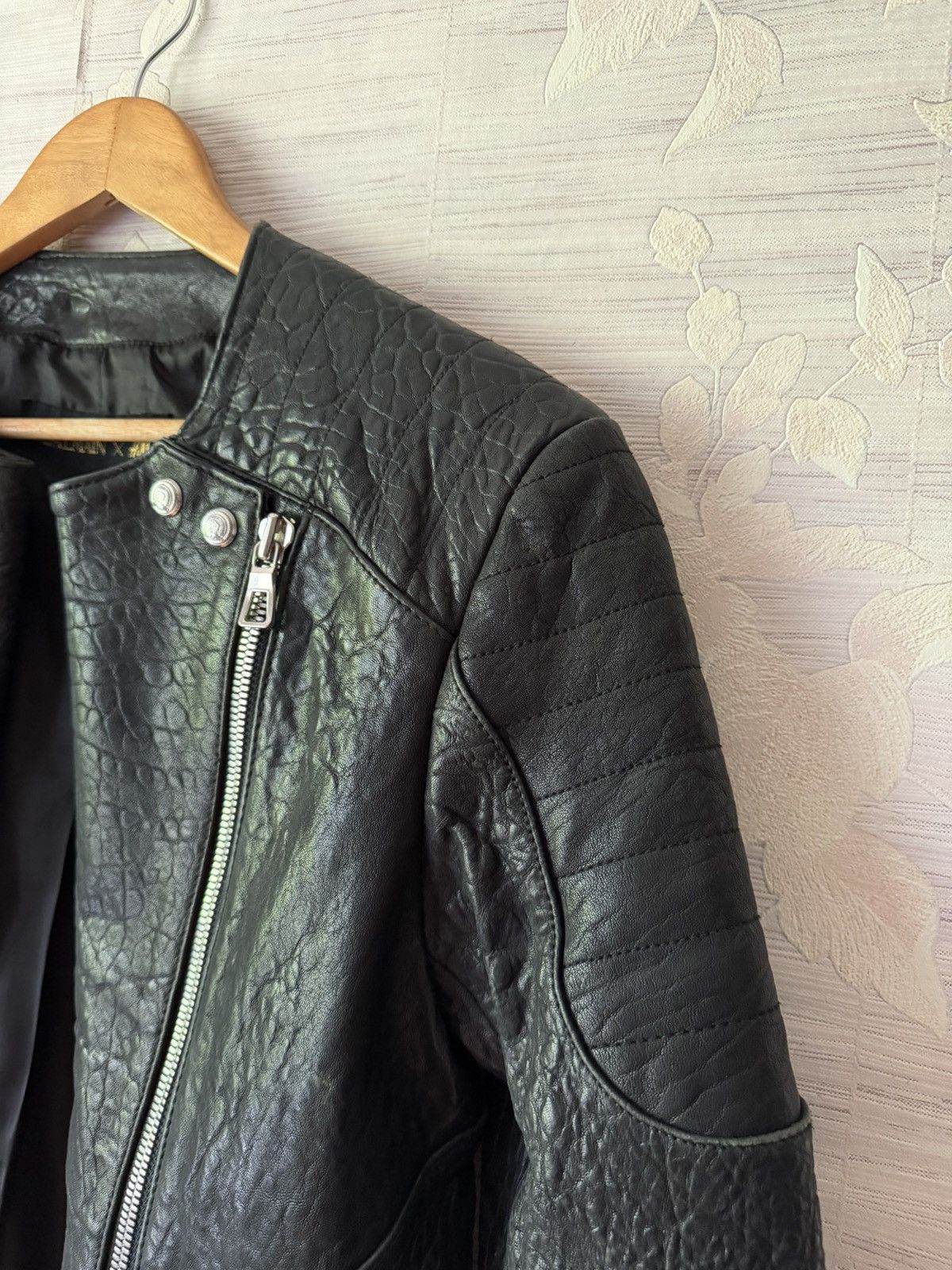 Balmain × H&M Balmain x H&M AW15 Double-Zipper Biker Leather Jacket Size US S / EU 44-46 / 1 - 7 Thumbnail