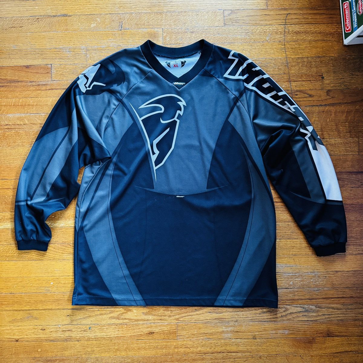 Other Thor Phase Mens Long Sleeve Motocross Jersey Shirt XL Black Size US XL / EU 56 / 4 - 1 Thumbnail