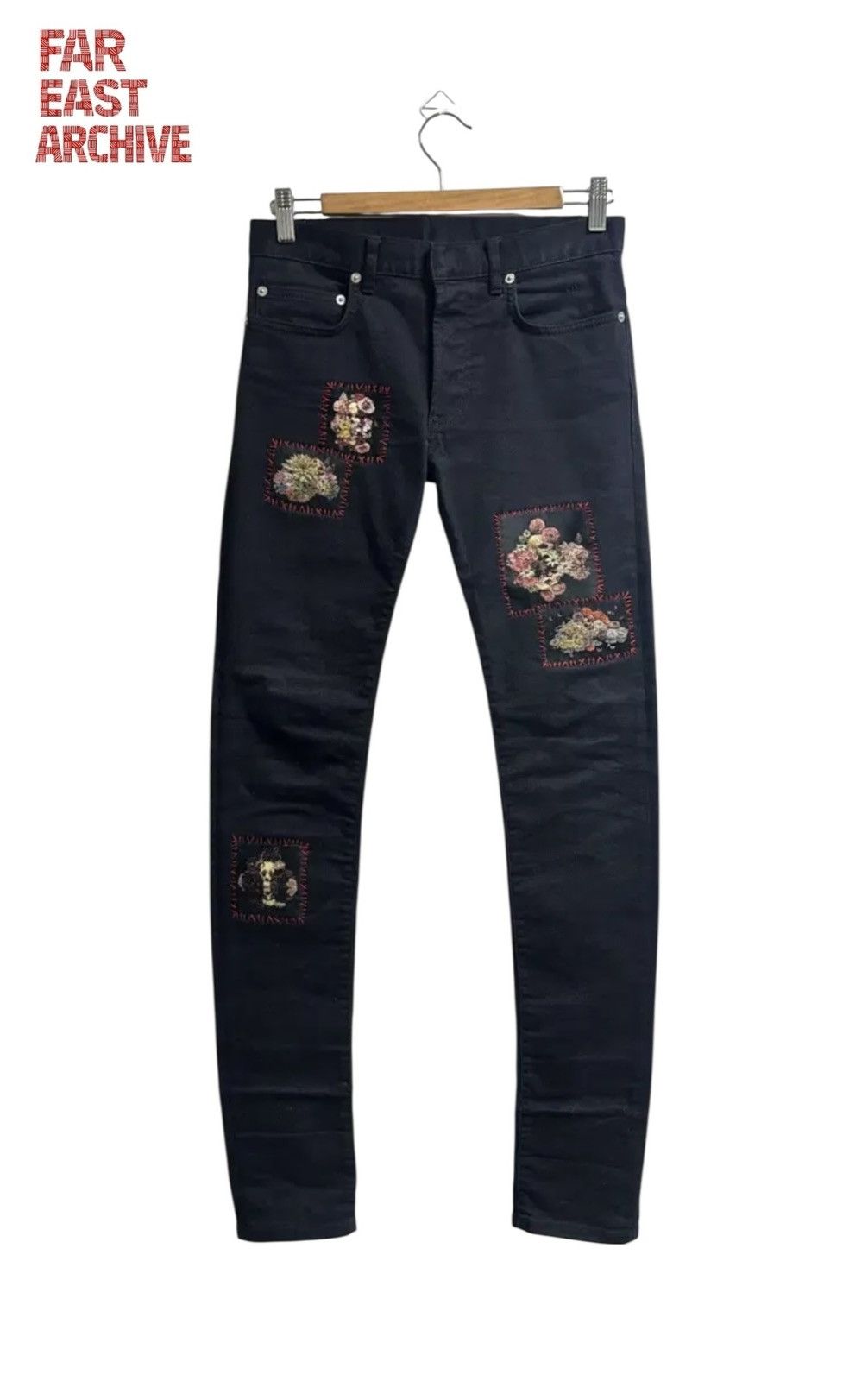 Dior Dior x Toru Kamei Patch Denim Jean Size US 27 - 1 Thumbnail