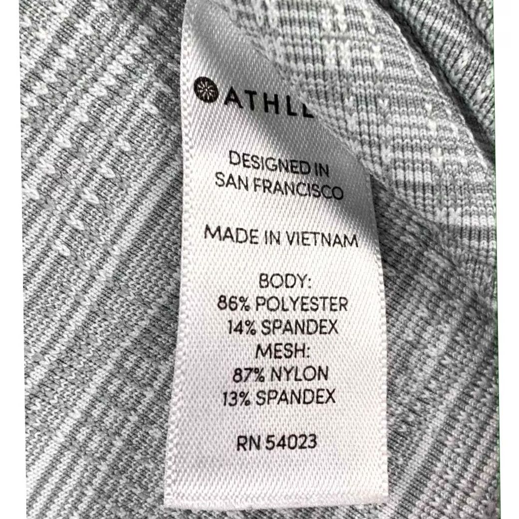 Athleta Athleta Leggings Womens XS Grey White Crop Stripe Yoga Activewear Ladies Workout Size 26" / US 2 / IT 38 - 5 Thumbnail