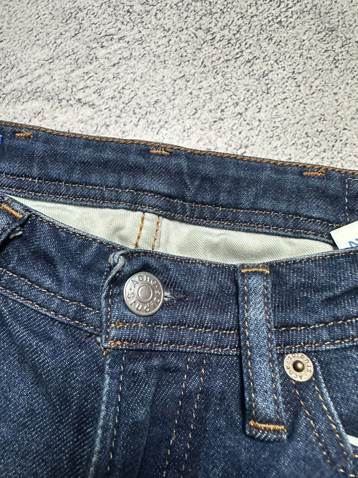 Acne Studios Acne Studios Bla Konst Jeans Dark Blue W25 L32 Slim Fit Size 25" / US 0 / IT 36 - 6 Thumbnail