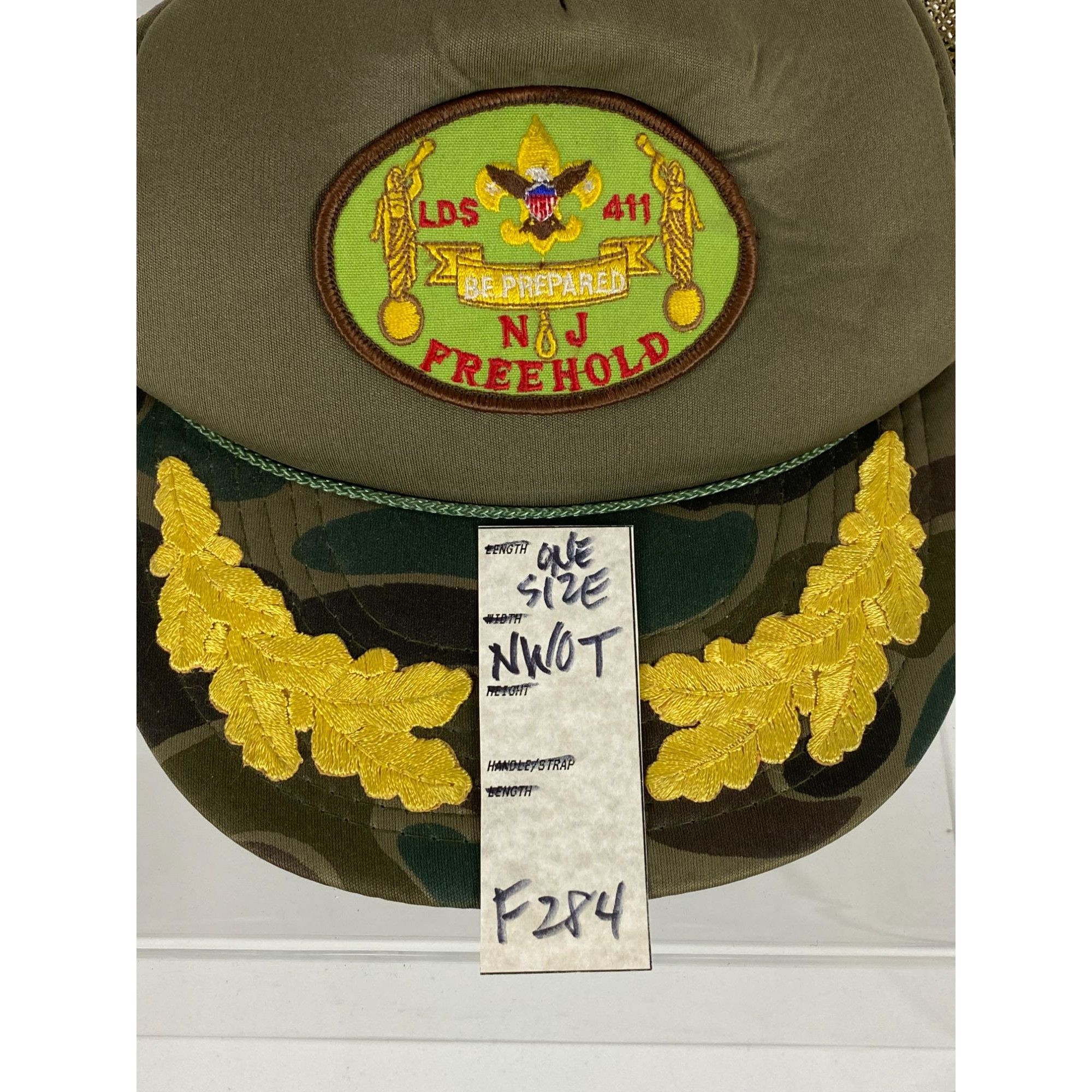 Other × Vintage Vintage Rare T.I. NJ Freehold Camouflage Trucker Mesh Snapba Size ONE SIZE - 7 Thumbnail