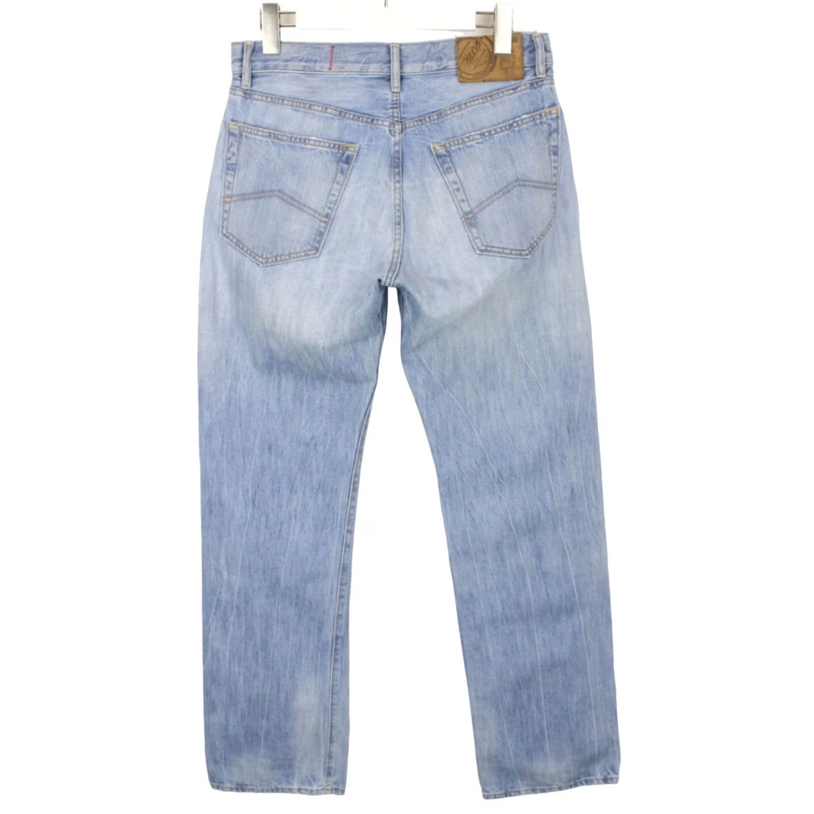 Denime MCS Phoenix Regular Fit Jeans Men's W31/L32 Whiskers Faded Denim Blue Size US 31 - 2 Thumbnail