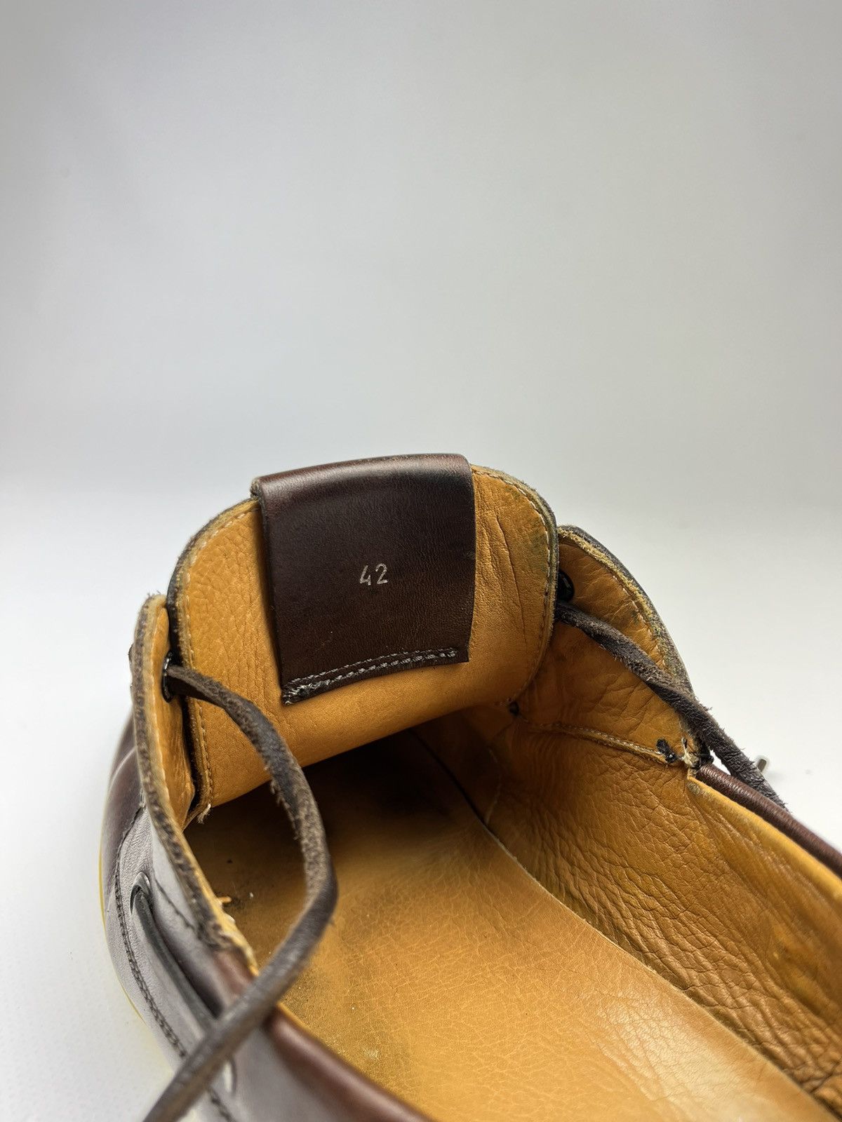 Moncler MONCLER Guadeloupe boat shoes brown leather top spider Size US 8 / EU 41 - 8 Thumbnail